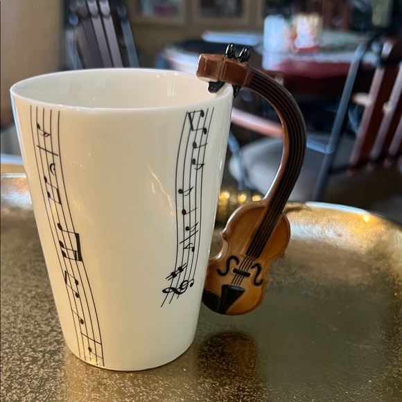 Musical mug Other - #1264 = Musical Note Mug with Guitar Handle